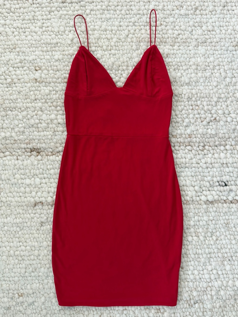FASHIONKILLA Red Cami Bodycon Mini Dress